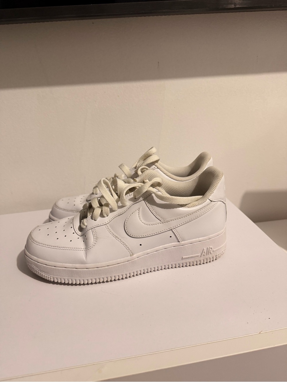 Nike Kids White Low-Top Sneakers - Air Force Style